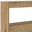 vidaXL kézműves tölgy áthidalószekrény LED-ekkel 140 x 17 x 102 cm