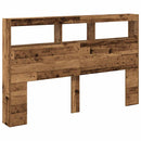 vidaXL antik fa áthidalószekrény LED-világítással 160 x 17 x 102 cm