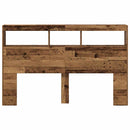 vidaXL antik fa áthidalószekrény LED-világítással 160 x 17 x 102 cm