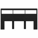 vidaXL fekete tölgy színű áthidalószekrény LED-ekkel 180 x 17 x 102 cm