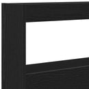 vidaXL fekete tölgy színű áthidalószekrény LED-ekkel 180 x 17 x 102 cm