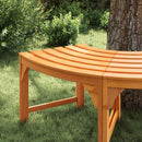 vidaXL Fa pad Természetes 160 x 80 x 45cm Tömör Eukaliptusz Fa