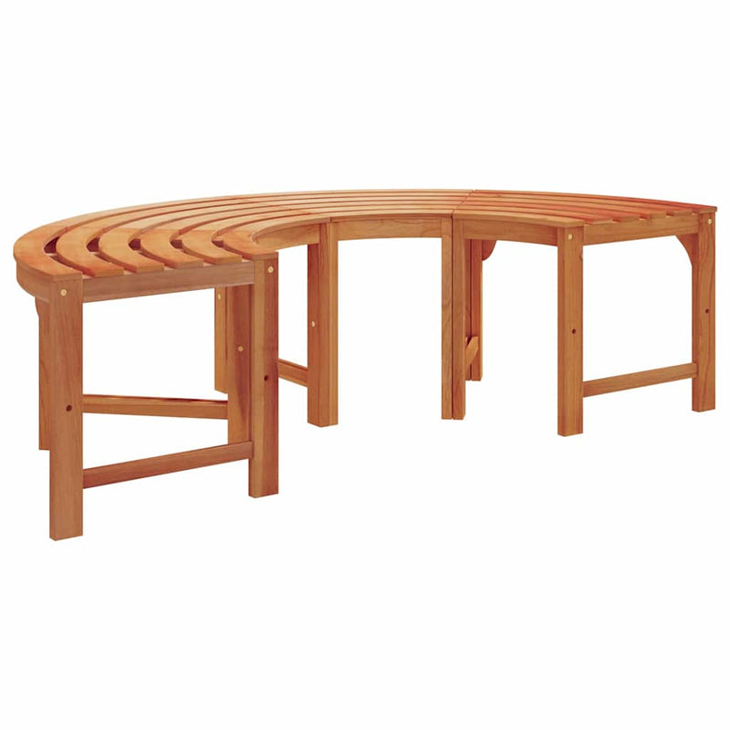 vidaXL Fa pad Barna 160 x 160 x 45cm Tömör eukaliptusz fa