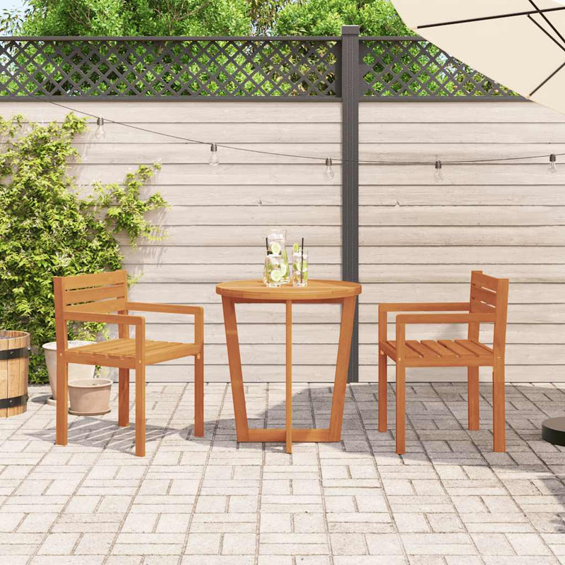 vidaXL 2 db tömör akácfa kerti szék 50 x 53 x 80 cm