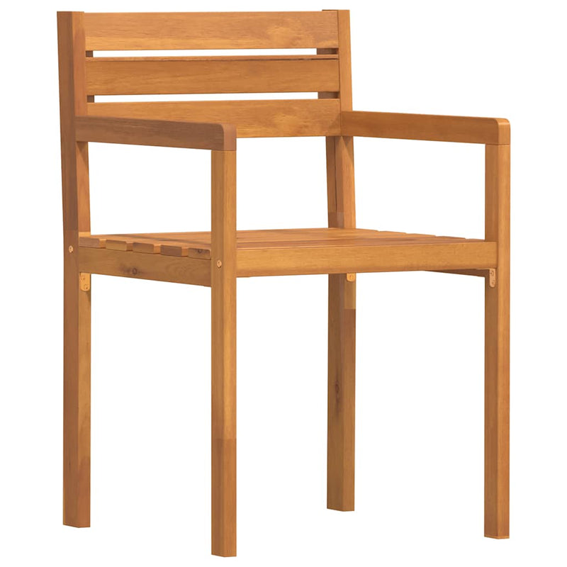 vidaXL 4 db tömör akácfa kerti szék 50 x 53 x 80 cm