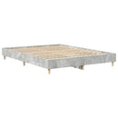 vidaXL betonszürke szerelt fa ágykeret matrac nélkül 150 x 200 cm