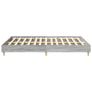 vidaXL sonoma tölgyszínű szerelt fa ágykeret matrac nélkül 150x200 cm