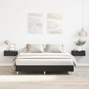 vidaXL fekete szerelt fa ágykeret matrac nélkül 140 x 200 cm