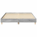 vidaXL sonoma tölgyszínű szerelt fa ágykeret matrac nélkül 140x200 cm