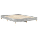 vidaXL sonoma tölgyszínű szerelt fa ágykeret matrac nélkül 140x200 cm