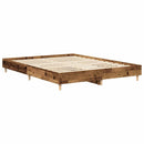 vidaXL antik fa szerelt fa ágykeret matrac nélkül 140x200 cm
