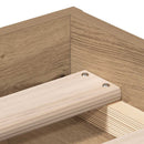 vidaXL kézműves tölgy szerelt fa ágykeret matrac nélkül 180x200 cm