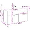 vidaXL antik fa színű szerelt fa mosdószekrény beépített mosdóval