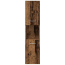 vidaXL 4 részes antik fa színű szerelt fa fürdőszobai bútorszett