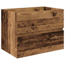 vidaXL antik fa mosogatószekrény beépített medencével és csapteleppel