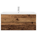 vidaXL antik fa mosogatószekrény beépített medencével és csapteleppel