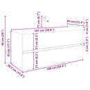 vidaXL antik fa mosogatószekrény beépített medencével és csapteleppel