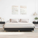 vidaXL fekete szerelt fa ágykeret matrac nélkül 180 x 200 cm