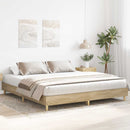 vidaXL sonoma tölgy színű szerelt fa ágykeret matrac nélkül 180x200 cm