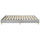 vidaXL szürke sonoma színű szerelt fa ágykeret matrac nélkül 180x200cm