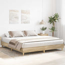 vidaXL sonoma tölgy színű szerelt fa ágykeret matrac nélkül 160x200 cm