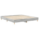 vidaXL szürke sonoma színű szerelt fa ágykeret matrac nélkül 160x200cm