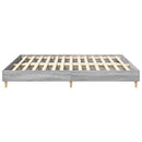 vidaXL szürke sonoma színű szerelt fa ágykeret matrac nélkül 160x200cm