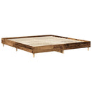 vidaXL antik fa szerelt fa ágykeret matrac nélkül 160x200 cm