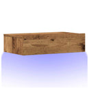 vidaXL éjjeliszekrény antik fa 60 x 35 cm szerelt fa