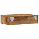 vidaXL éjjeliszekrény antik fa 60 x 35 cm szerelt fa