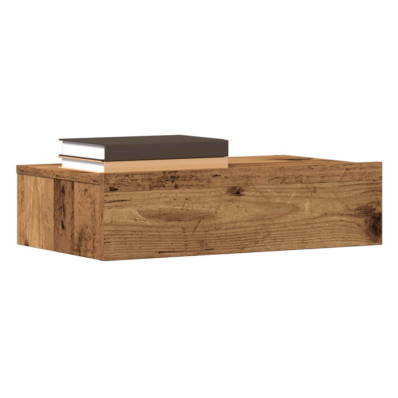 vidaXL éjjeliszekrény antik fa 60 x 35 cm szerelt fa