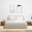 vidaXL 2 db antik fa színű éjjeliszekrény LED-del 60 x 35 x 40 cm