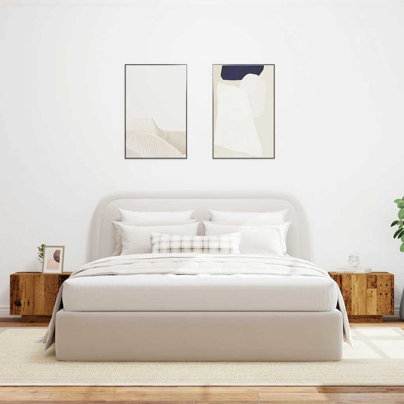 vidaXL antik fa színű szerelt fa éjjeliszekrény 100 x 35 x 40 cm