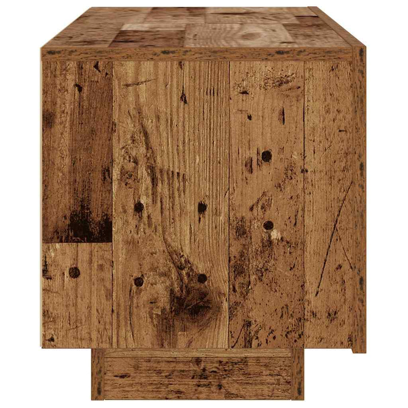vidaXL antik fa színű szerelt fa éjjeliszekrény 100 x 35 x 40 cm