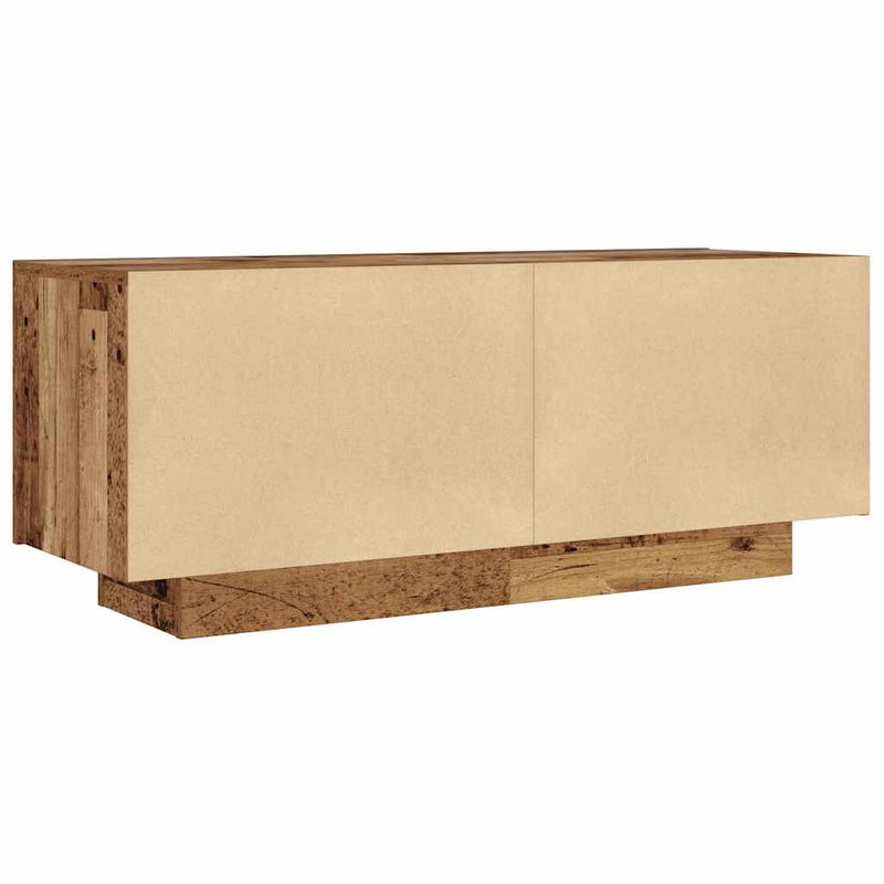 vidaXL antik fa színű szerelt fa éjjeliszekrény 100 x 35 x 40 cm