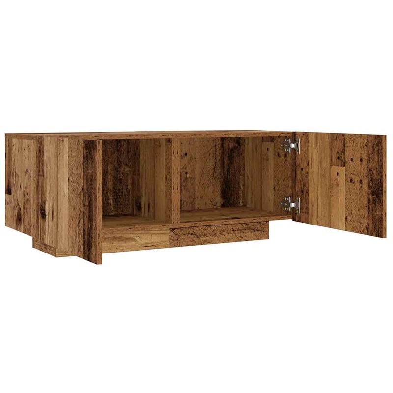 vidaXL antik fa színű szerelt fa éjjeliszekrény 100 x 35 x 40 cm