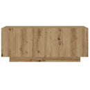 vidaXL kézműves tölgy színű szerelt fa éjjeliszekrény 100 x 35 x 40 cm