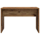 vidaXL fésülködőasztal szett LED-del antik fa szerelt fa