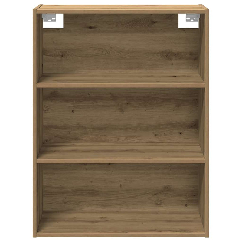 vidaXL kézműves tölgy színű szerelt fa tálalószekrény fali szekrénnyel