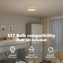 vidaXL Mennyezeti lámpa Tópszínű 30 x 30 x 13,5 cm szövet