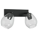 vidaXL Mennyezeti spotlámpa Fekete 33 x 13 x 26 cm Üveg és fém