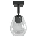 vidaXL Mennyezeti spotlámpa Fekete 33 x 13 x 26 cm Üveg és fém
