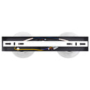 vidaXL Mennyezeti spotlámpa Fekete 33 x 13 x 26 cm Üveg és fém