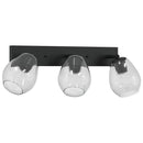 vidaXL Mennyezeti spotlámpa Fekete 54 x 13 x 26 cm Üveg és fém