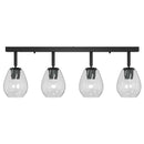 vidaXL Mennyezeti spotlámpa Fekete 73,5 x 13 x 26 cm Üveg és fém