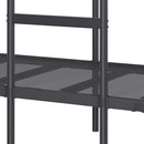 vidaXL fekete acél emeletes ágy matrac nélkül 75 x 190 cm
