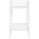 vidaXL fehér acél emeletes ágy matrac nélkül 80 x 200 cm