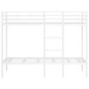 vidaXL fehér acél emeletes ágy matrac nélkül 90 x 190 cm