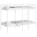 vidaXL fehér acél emeletes ágy matrac nélkül 90 x 200 cm