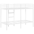 vidaXL fehér acél emeletes ágy matrac nélkül 90 x 200 cm